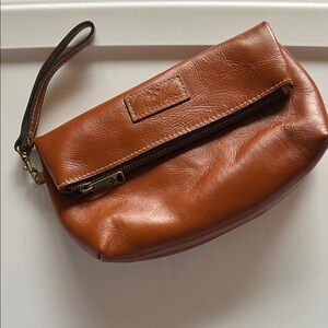 Patricia Nash Brown Leather Wristlet